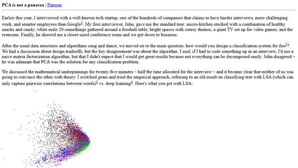 PCA is not a panacea