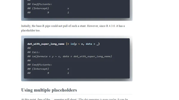 Comparing pipes: Base-R |> vs {magrittr} %>%