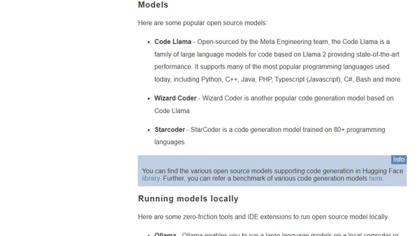 AI-Assisted Programming using Open Source Models