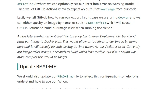 Creating GitHub Actions in Python