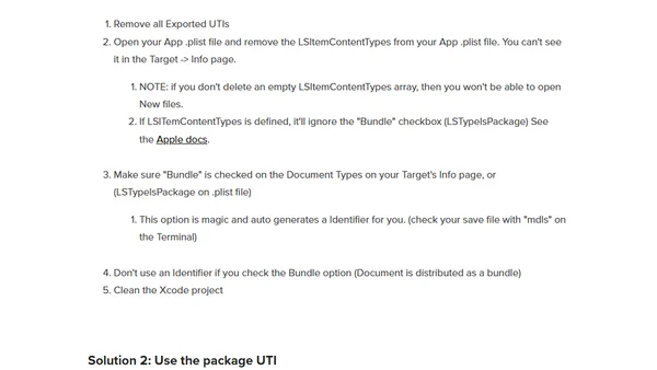 Creating NSDocument using Folder Bundles and UTI Identifiers
