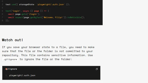 How to do authentication in Playwright