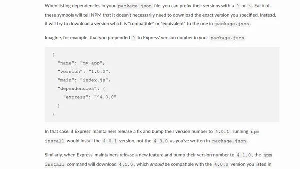 Why does package-lock.json exist, and how does it work?
