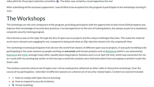 Levelling Up Security with the GitHub Secure Open Source Fund