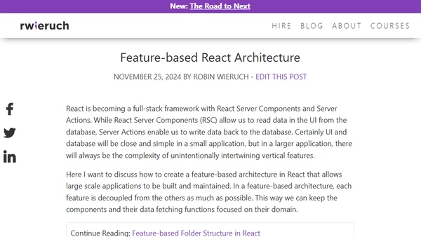 Feature-based React Architecture