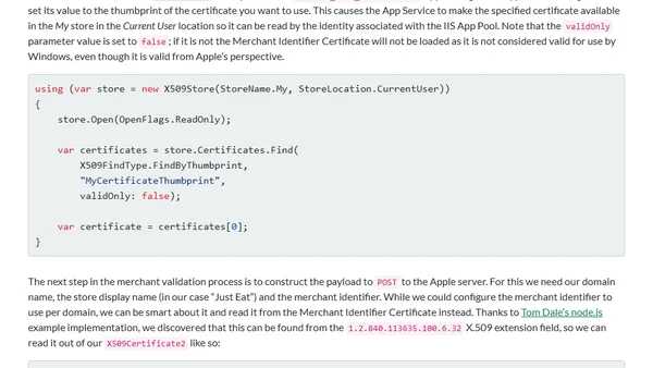 Bringing Apple Pay to the web