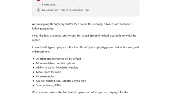 An Enhanced TypeScript Playground