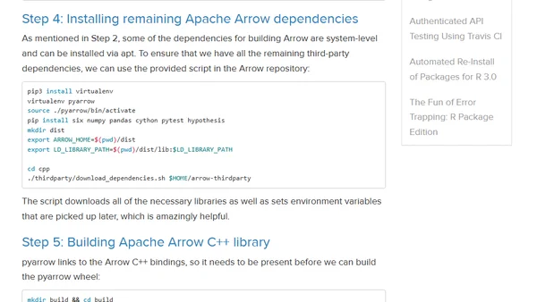 Building pyarrow with CUDA support