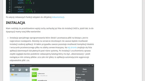 Sass dla bystrzaków