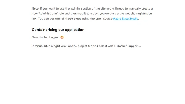 Windows Containers and .NET Framework applications: Migration