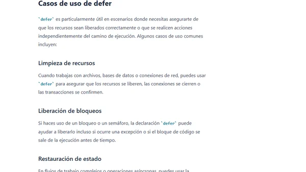 Descubriendo defer en Swift