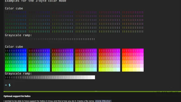 How to enable true-color for neovim, tmux, and gnome-terminal