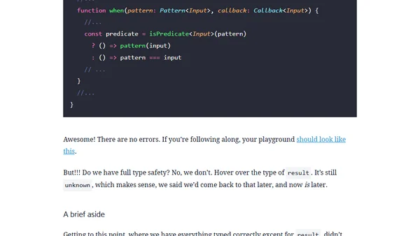 Typescript Prevents Bad Things... and Good Things