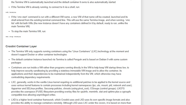 My Notes on Linux Application Support in ChromeOS (a.k.a. Crostini)