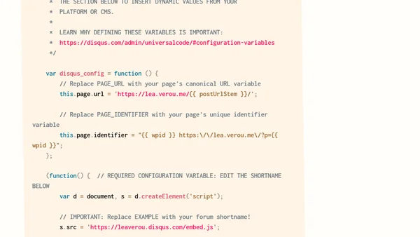 Migrating Disqus from WP to 11ty