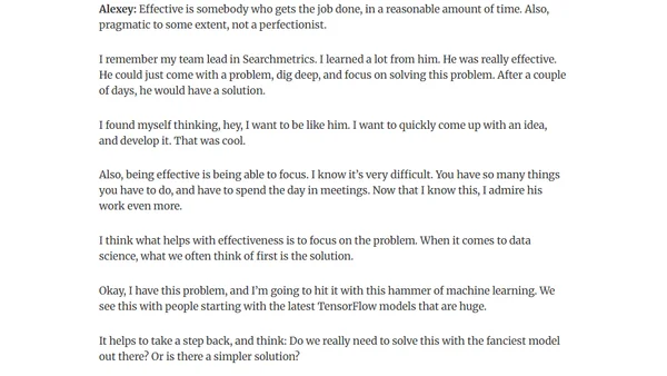 Alexey Grigorev on His Career, Data Science, and Writing