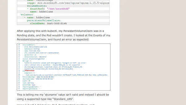AKS StorageClass for Standard HDD managed disk