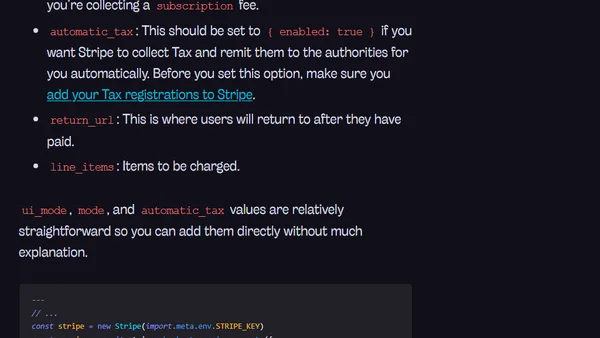 Collecting Payments with Stripe while using Astro