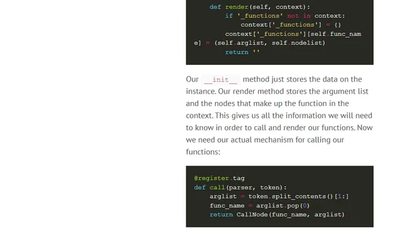 Building a Function Templatetag