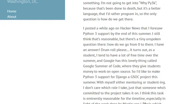 Django and Python 3 (Take 2)