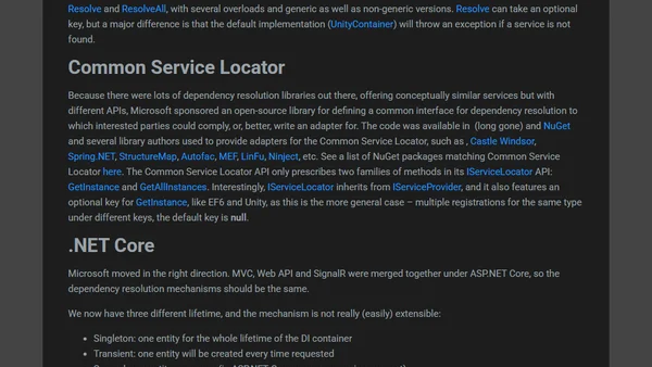 The Evolution of .NET Dependency Resolution