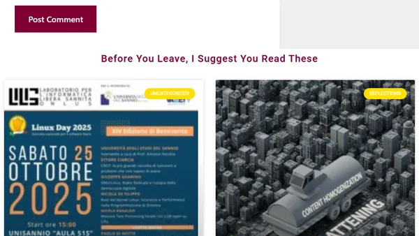 IT world: a massive flattening of content