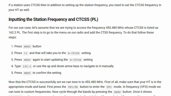 Using BaoFeng UV-5X3 HT as Police Scanner