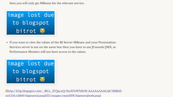 JConsole / JMX - followup