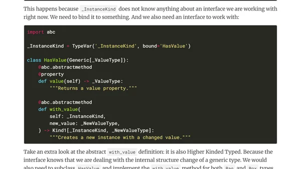Higher Kinded Types in Python
