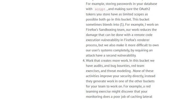Categorizing Security Engineering Work