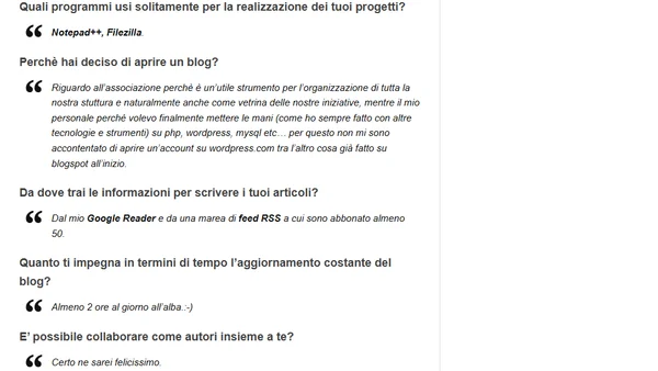 Interviste on line: Marco Bruni, Sviluppatore e Consulente Informatico