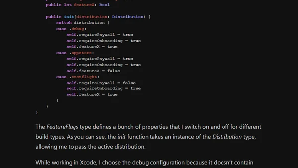 Feature flags in Swift