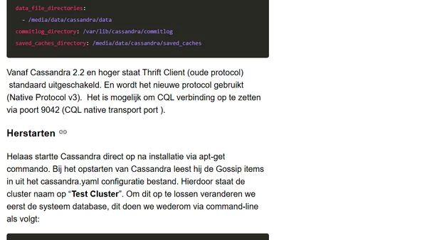 Databases 2.0 – Cassandra