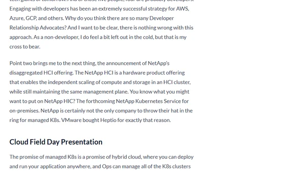 Cloud Field Day 6 Prep - NetApp and Dell Technologies