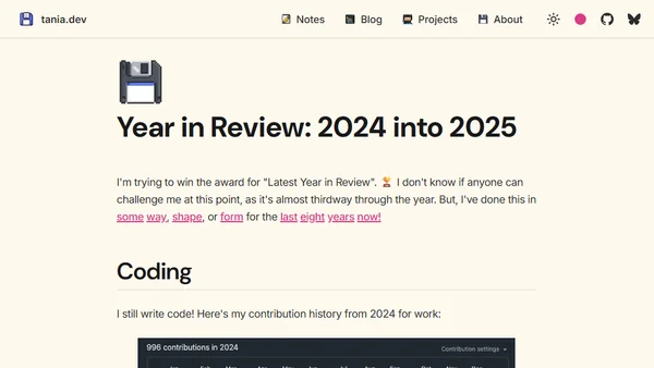 Year in Review: 2024 into 2025