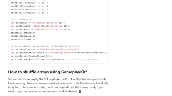 Generating random numbers in Swift