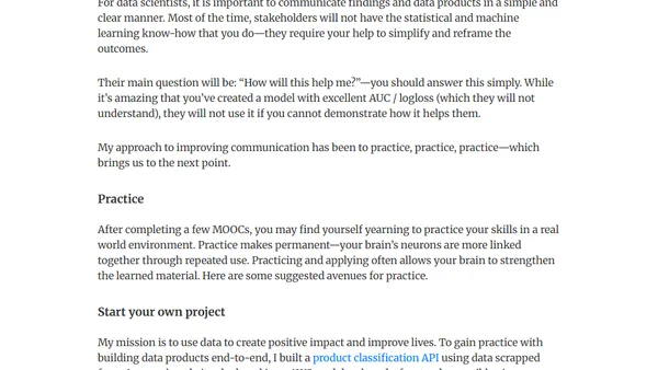 How to get started in Data Science