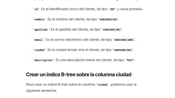 Cómo crear índices en MySQL para mejorar el rendimiento de las consultas