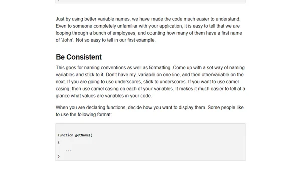 Develop for the Next Guy