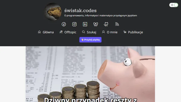 Dziwny przypadek reszty z dzielenia