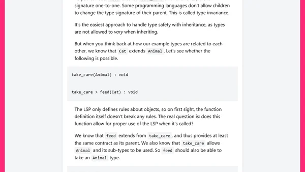 Liskov and type safety