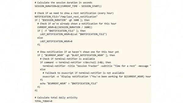 Building a Smart Session Tracker for Your Mac's Menu Bar