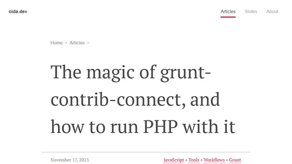 The magic of grunt-contrib-connect, and how to run PHP with it