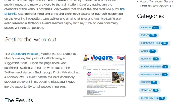 #vBeers-trying out a new gathering