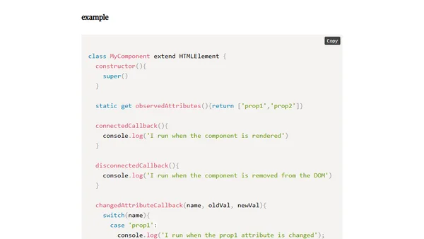 Web Components Part 3 - Lifecycle Functions
