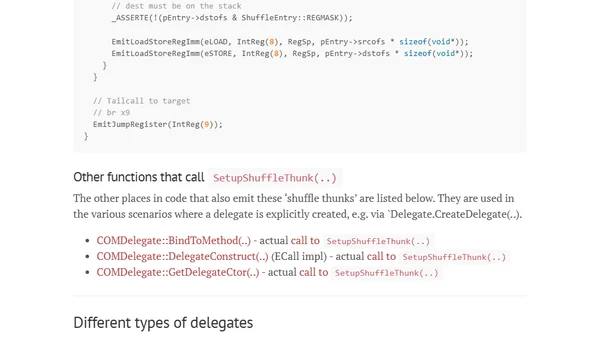 How do .NET delegates work?