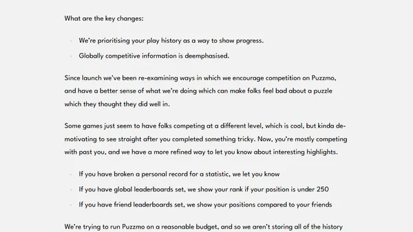 The new completion section