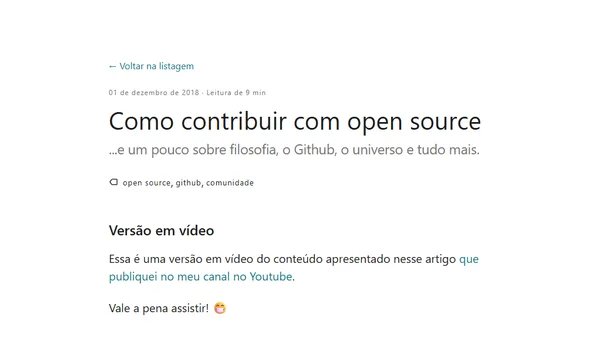 Como contribuir com open source