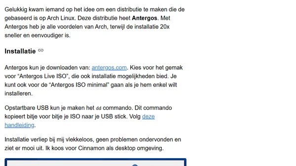 Antergos & Linux Mint
