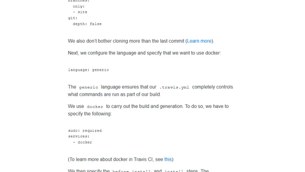 Using Travis CI to publish to GitHub pages with custom domain